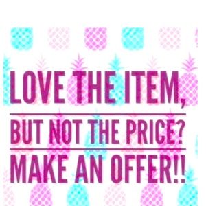 Reasonable offers accepted